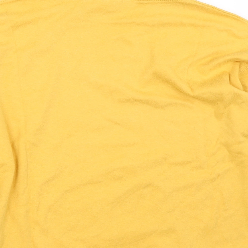 Compliments Womens Yellow   Pullover Jumper Size M