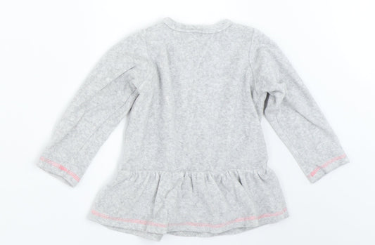 Lupilu Girls Grey   Pullover Jumper Size 12-18 Months