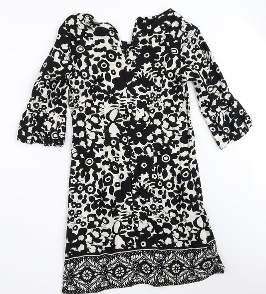 Atmosphere Womens Black Floral  Shift  Size 8