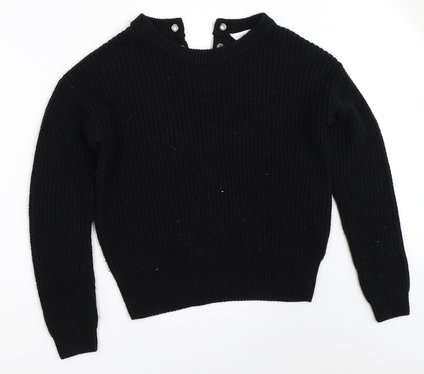 Amara Reya Womens Black   Pullover Jumper Size M