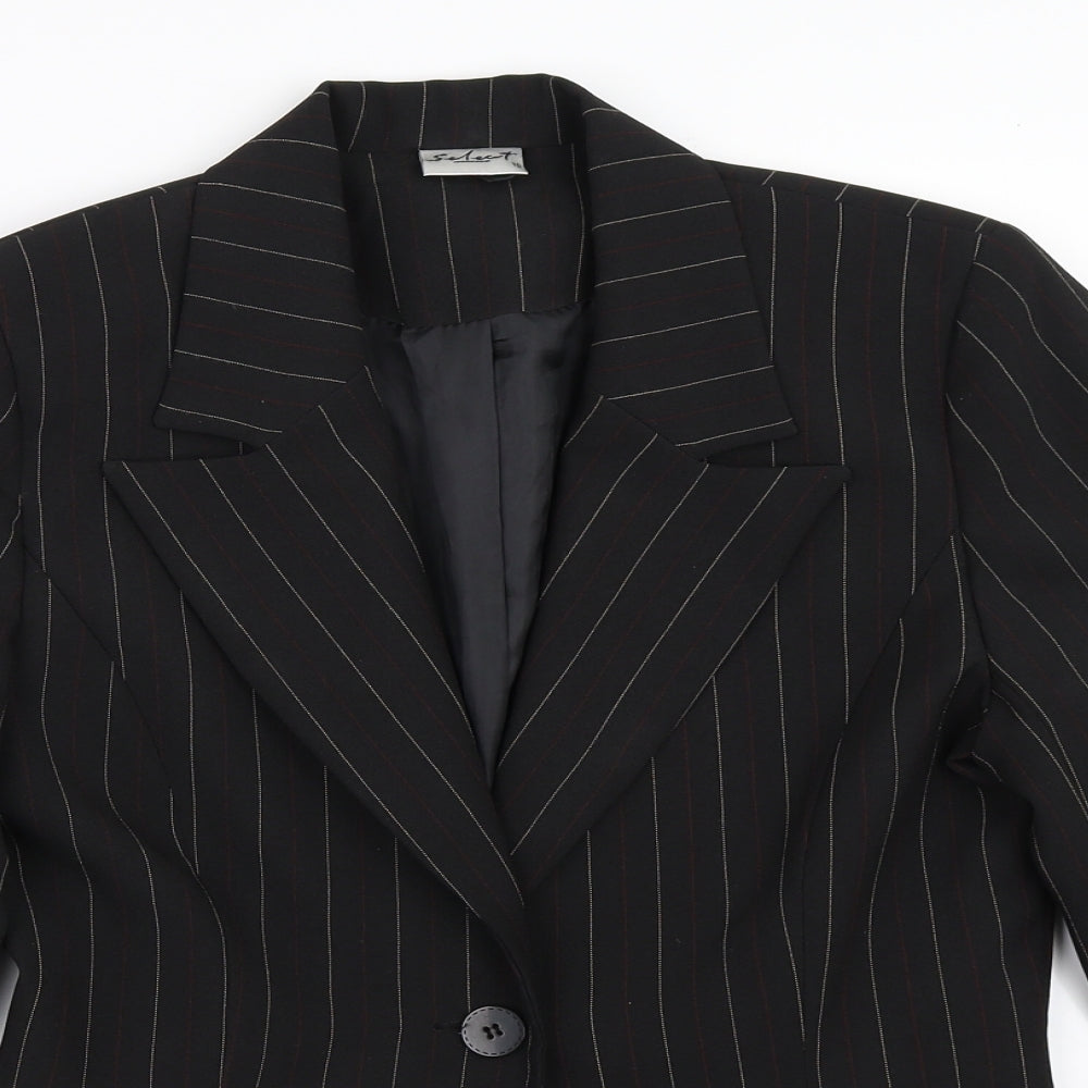 Select Womens Black   Jacket Blazer Size 10