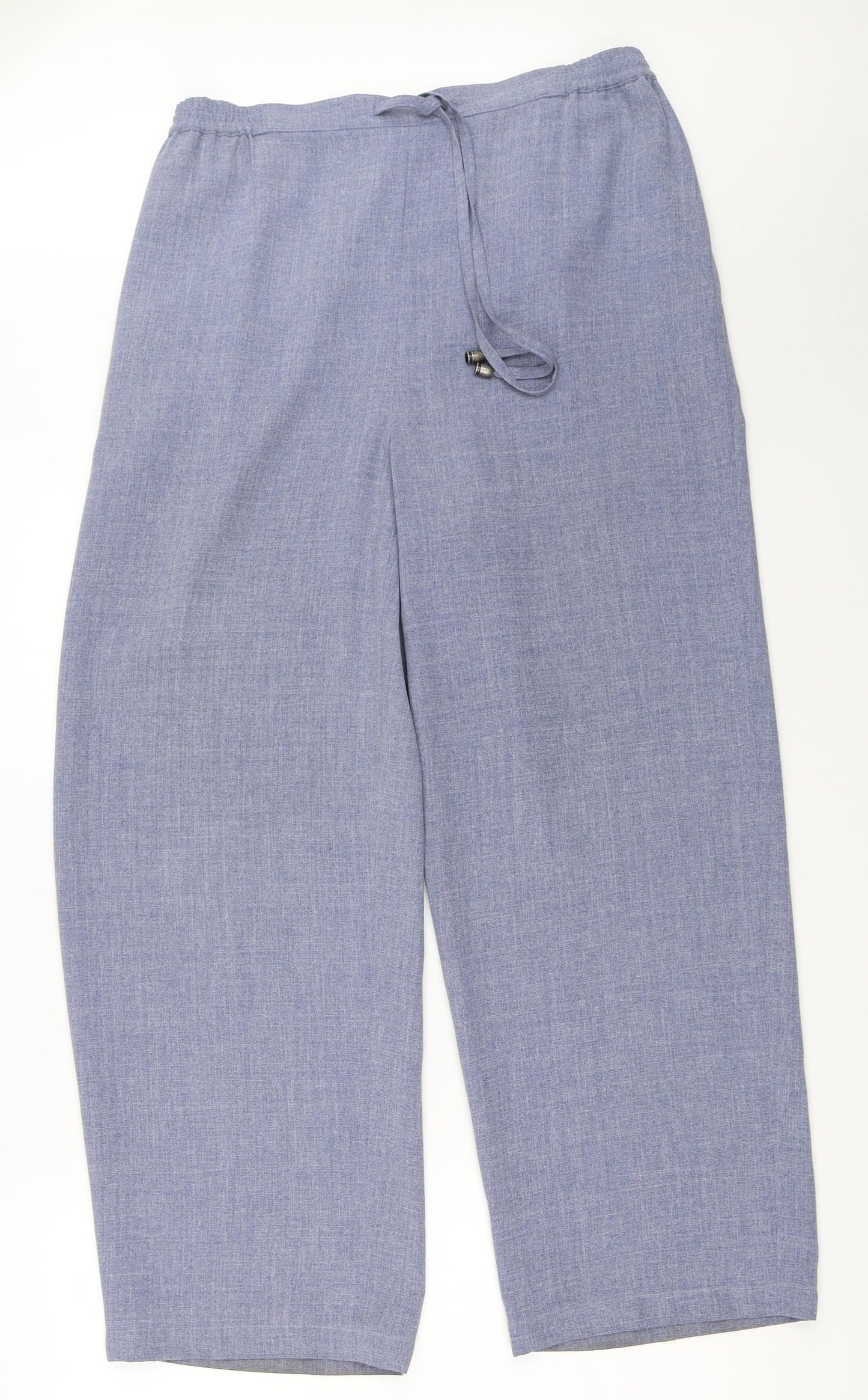 Platinum Womens Blue   Trousers  Size 14 L27 in