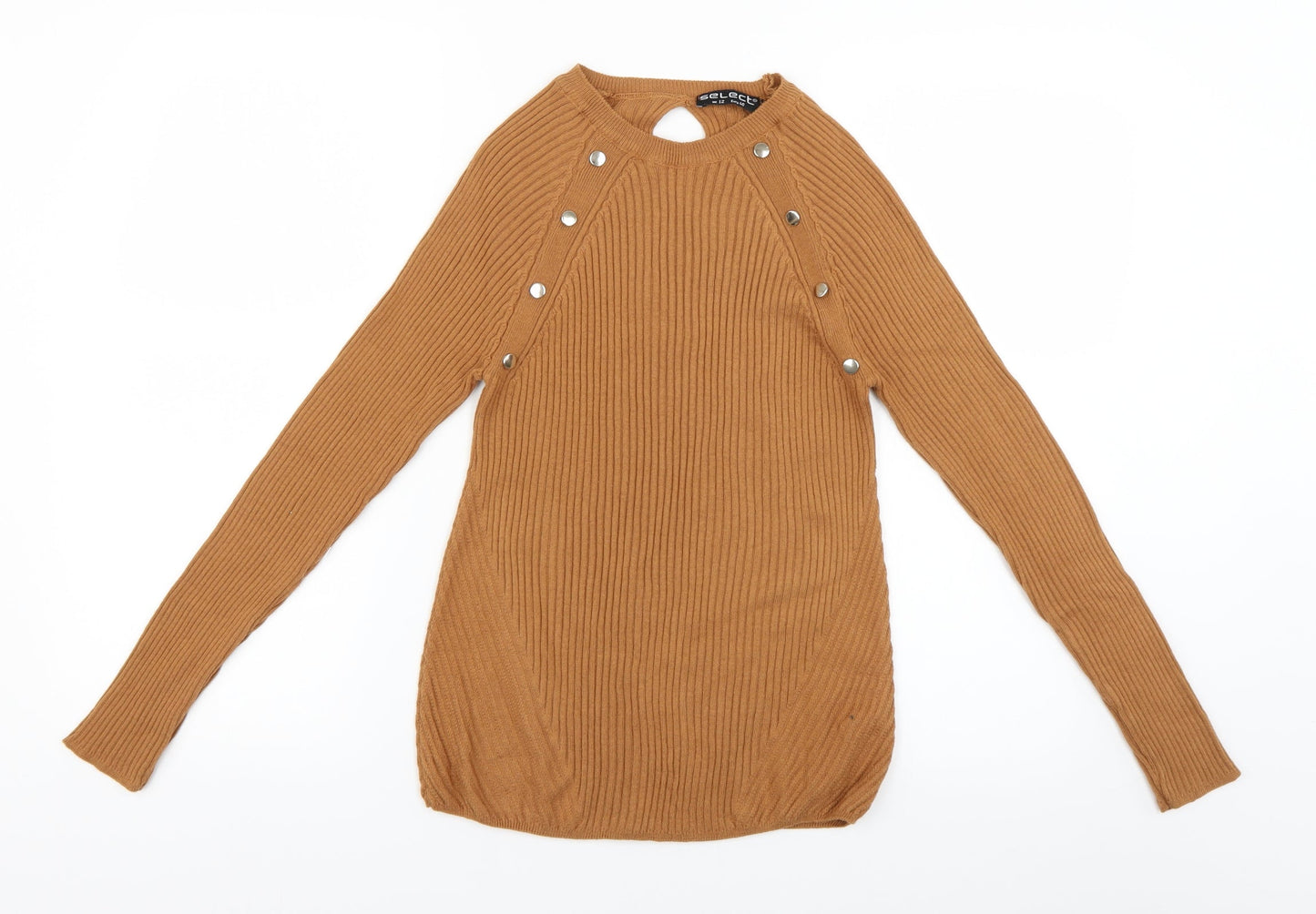 Select Womens Orange   Pullover Jumper Size 12