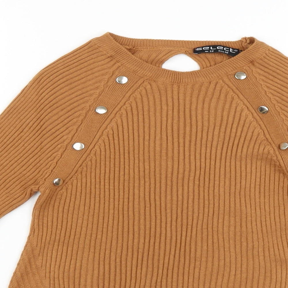 Select Womens Orange   Pullover Jumper Size 12