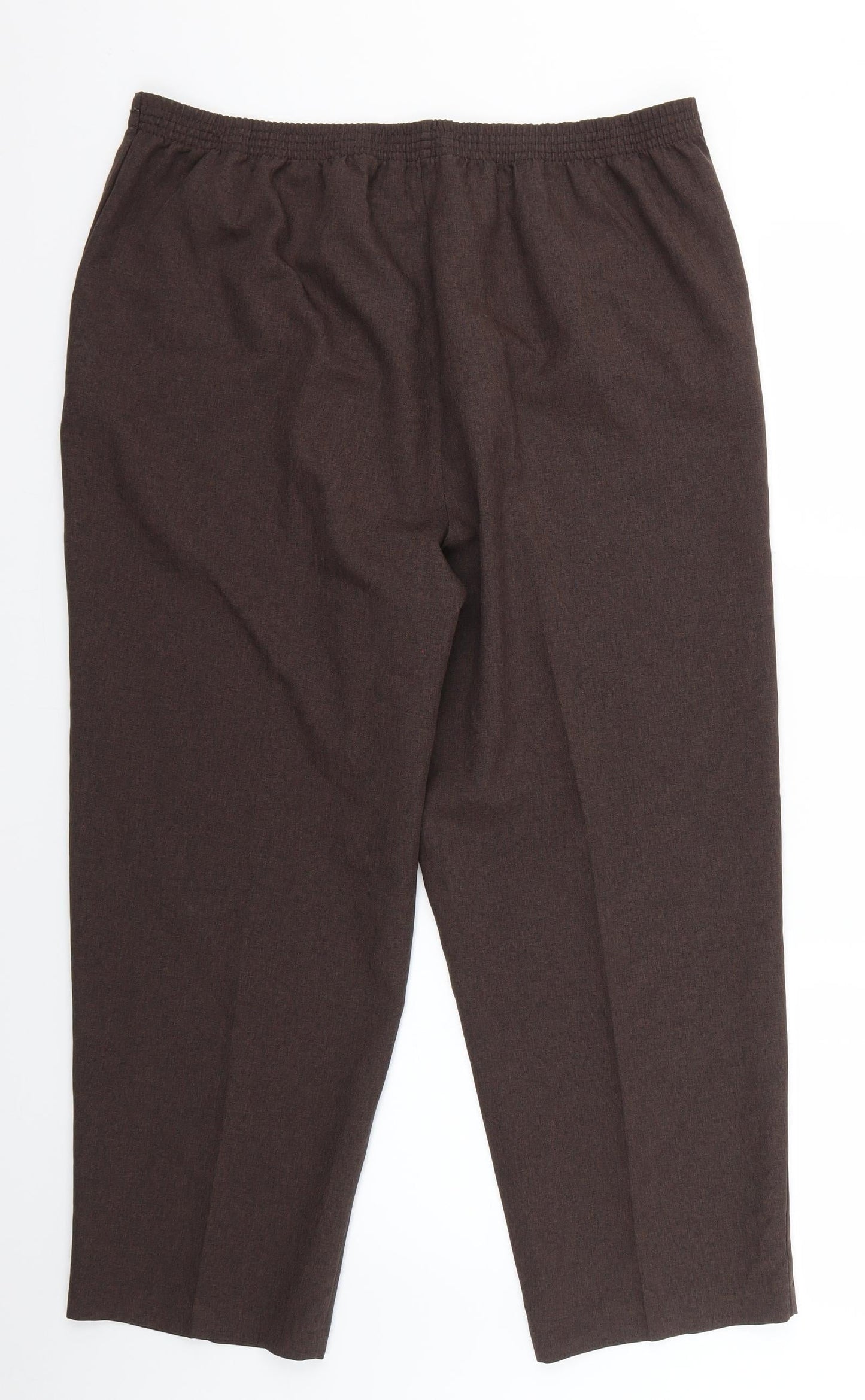 BM Womens Brown   Cropped Trousers Size 16 L23 in