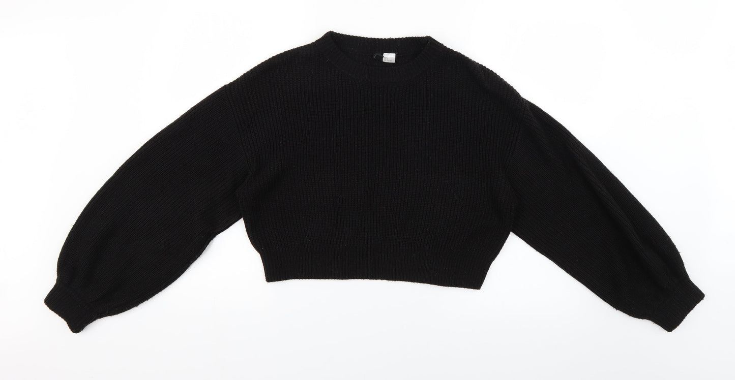 H&M Womens Black   Pullover Jumper Size S