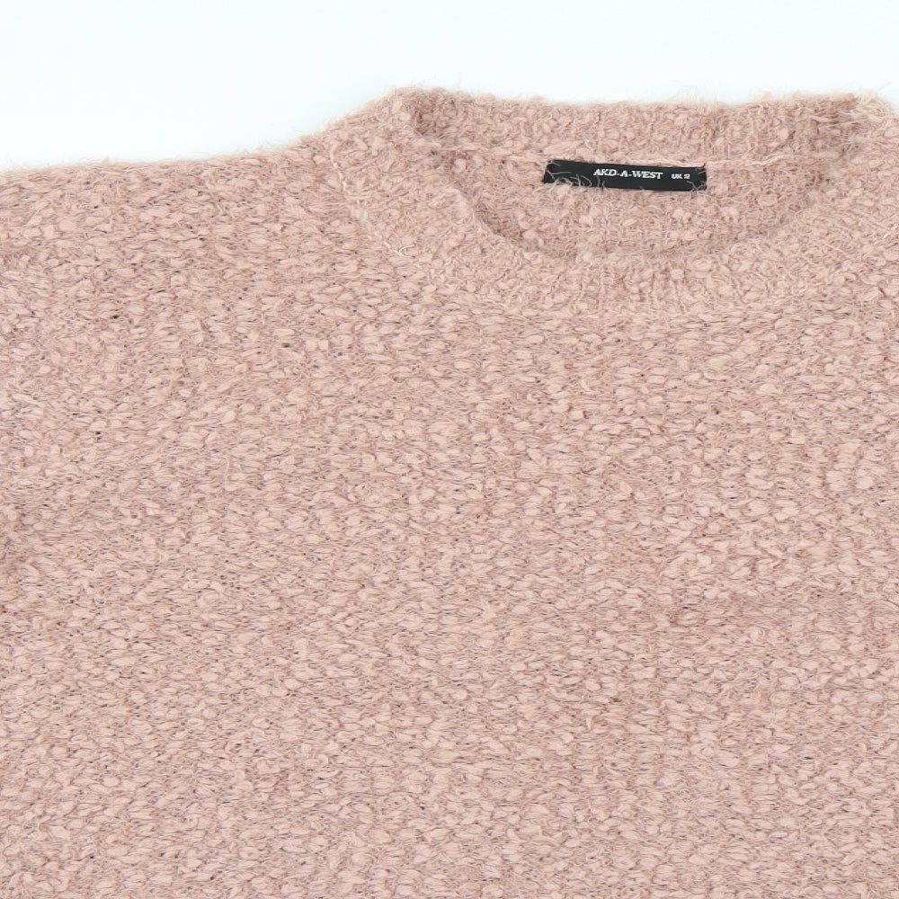akd a west Womens Pink   Pullover Jumper Size 12