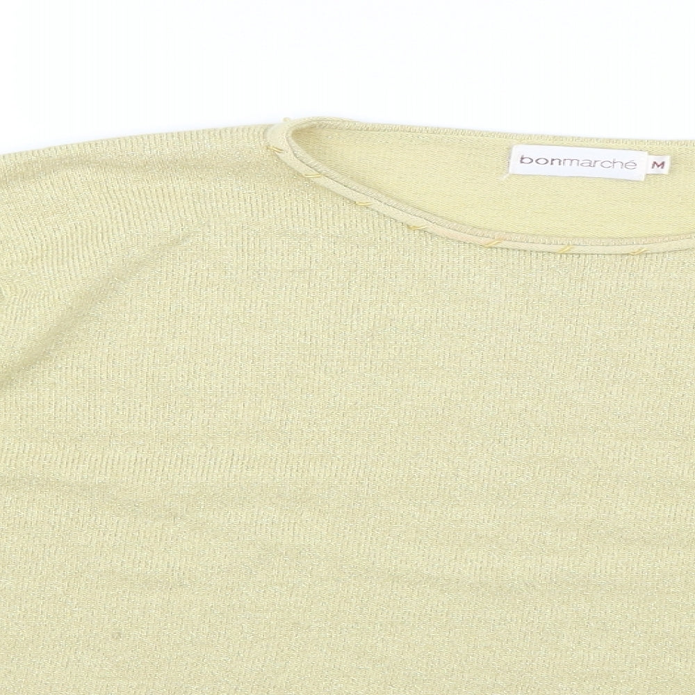 bonmarche Womens Beige Floral  Pullover Jumper Size M