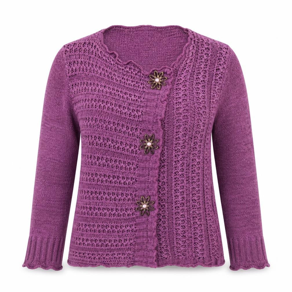 Donatella Maurizio Womens Purple   Cardigan Jumper Size L