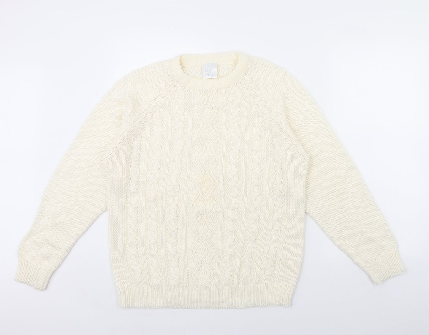 Amari Womens Ivory   Pullover Jumper Size 10