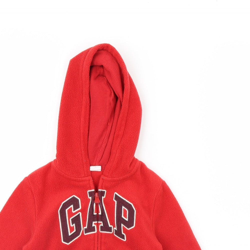 Gap Boys Red  Fleece Jacket  Size 3 Years