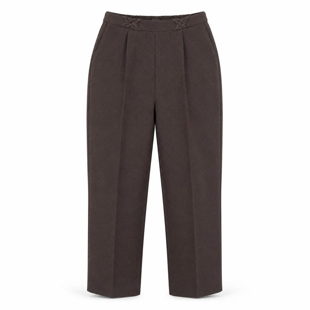 Bonmarché Womens Brown Trousers Size 12 L28 in