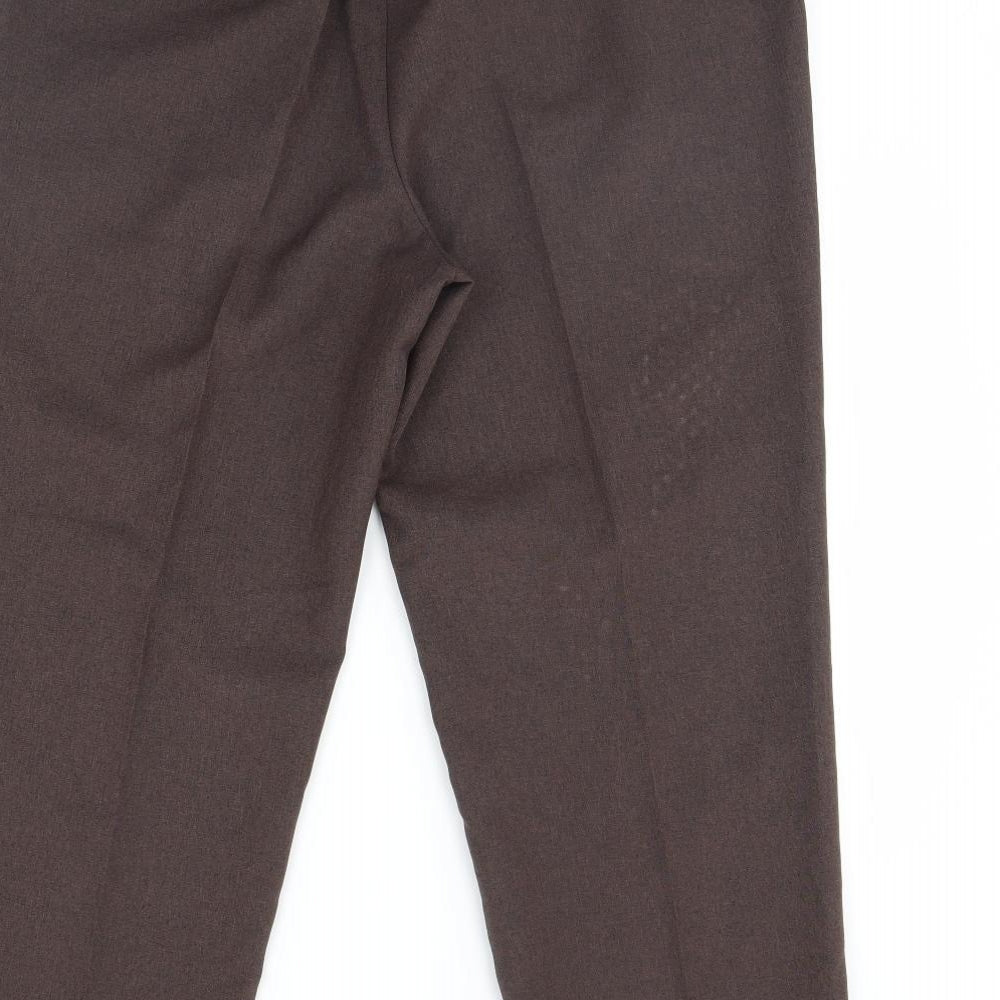 BM Womens Brown   Trousers  Size 12 L28 in