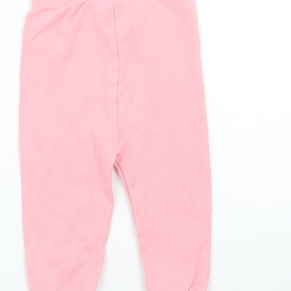 George Girls Pink   Sweatpants Trousers Size 9 Months