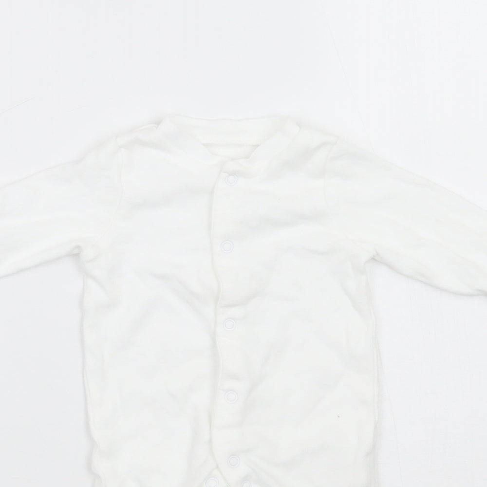 TU Baby White   Babygrow One-Piece Size Newborn