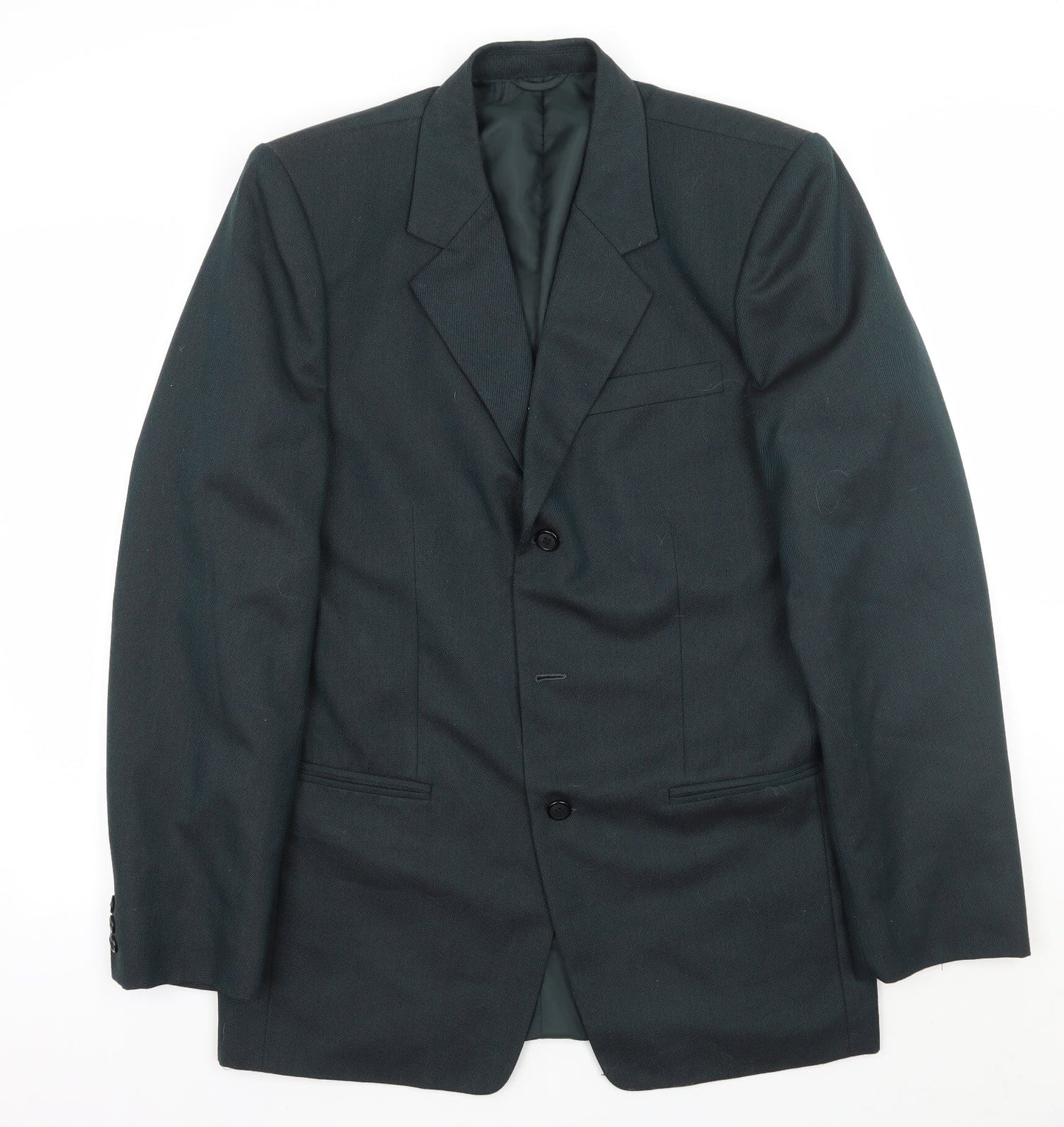 Preworn Mens Green   Jacket Suit Jacket Size 36