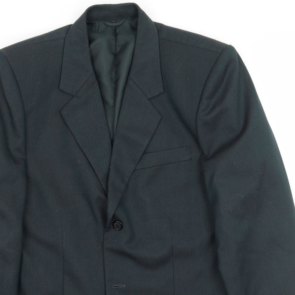 Preworn Mens Green   Jacket Suit Jacket Size 36