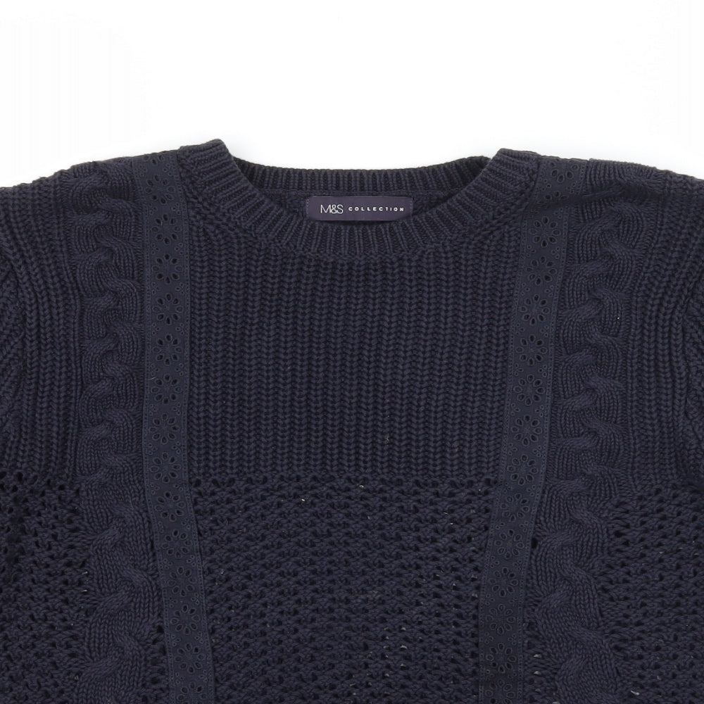Marks and Spencer Womens Blue   Pullover Jumper Size 12