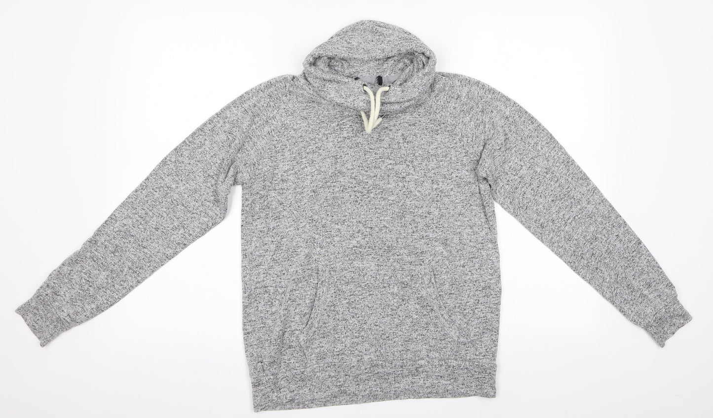 Preworn Womens Grey   Pullover Sweatshirt Size S  - Drawstring Cowl Neck