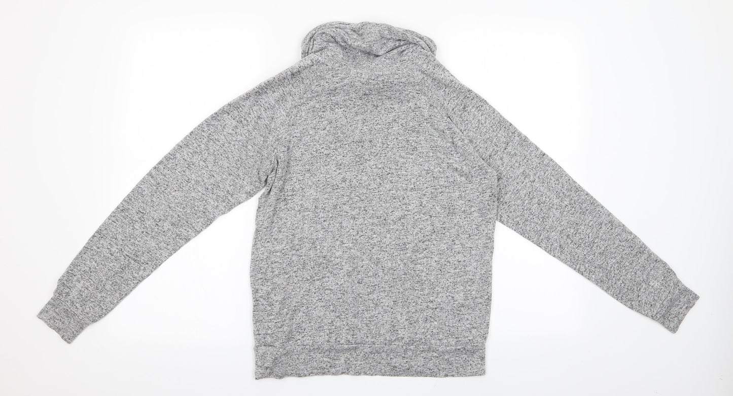 Preworn Womens Grey   Pullover Sweatshirt Size S  - Drawstring Cowl Neck