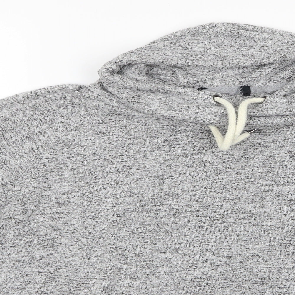 Preworn Womens Grey   Pullover Sweatshirt Size S  - Drawstring Cowl Neck