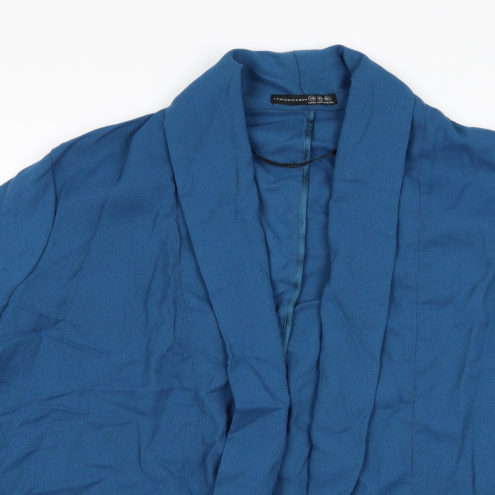 Atmosphere Womens Blue   Jacket  Size 14  - Waterfall Style Jacket