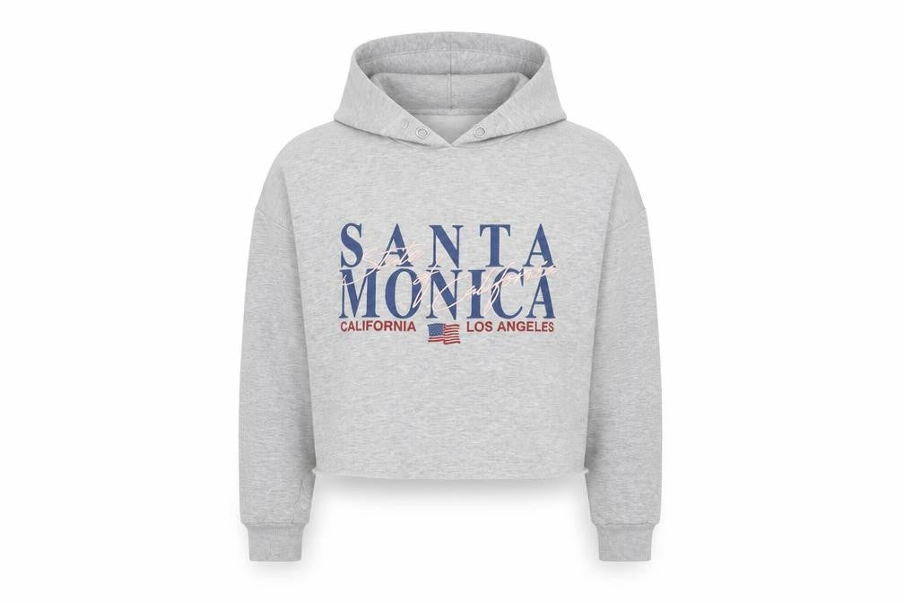New Look Girls Grey   Pullover Hoodie Size 12-13 Years  - Santa Monica
