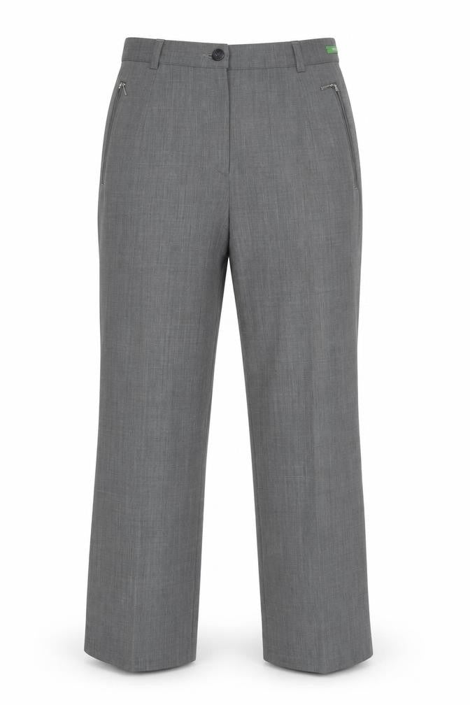 GARDEUR Womens Grey   Trousers  Size 10 L25 in - Elastic Waist Band