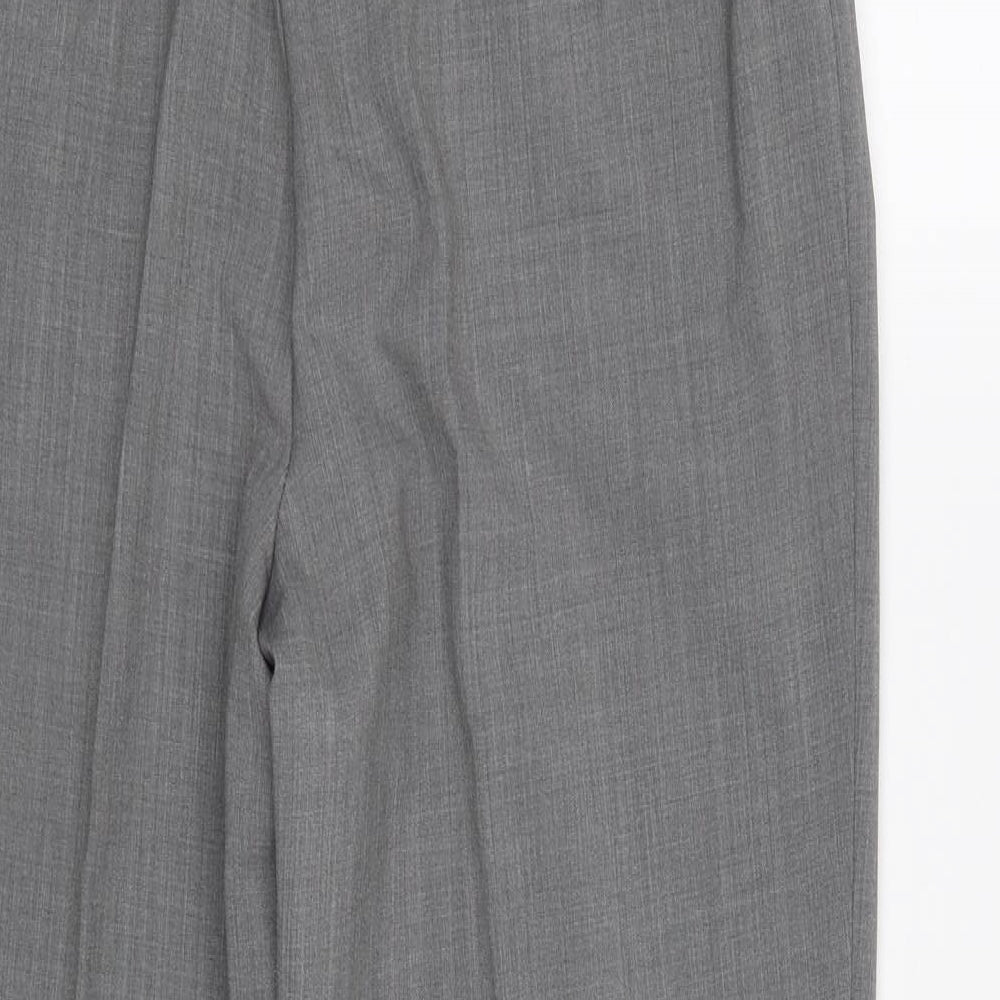 GARDEUR Womens Grey   Trousers  Size 10 L25 in - Elastic Waist Band