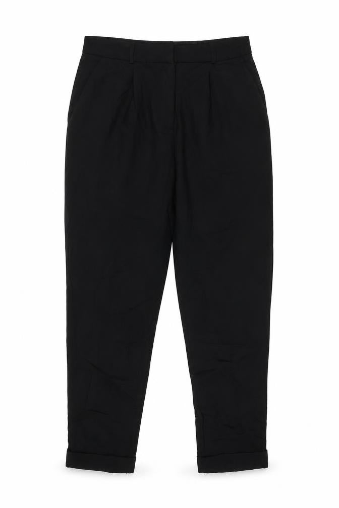 Front view of ASOS women’s black dress pants trousers, size UK 10, 27-inch leg