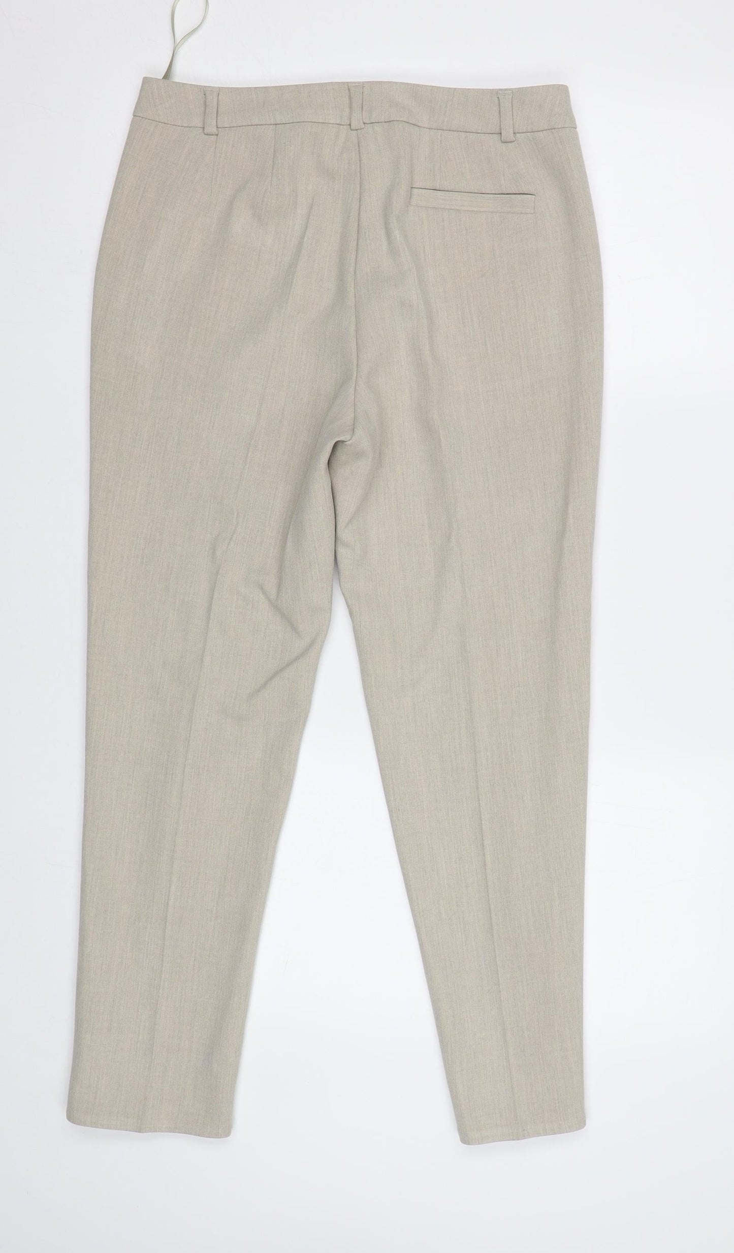 M&S Womens Beige   Dress Pants Trousers Size 10 L27 in