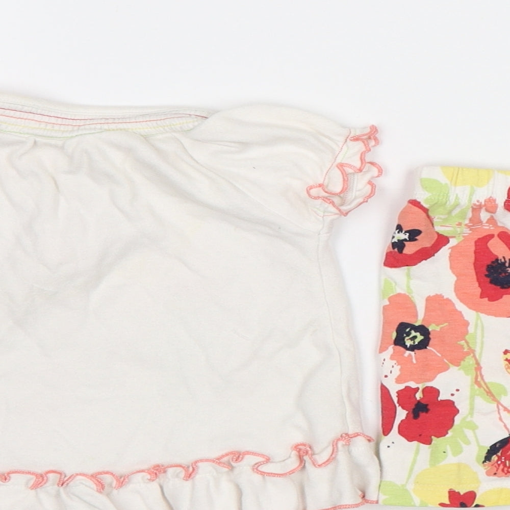 George Baby White Floral   Pyjama Set Size 0-3 Months