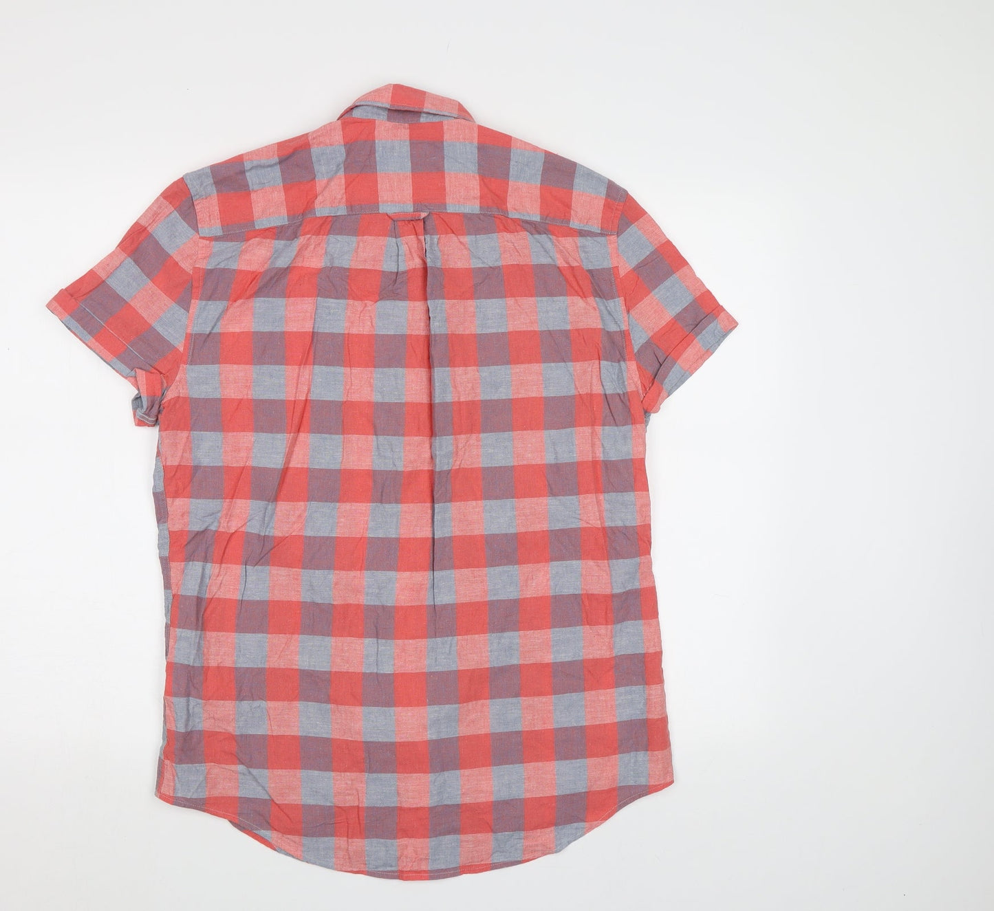 NEXT Mens Red Check   Button-Up Size M