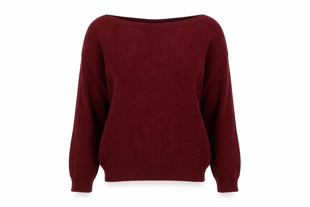 Front view of Missguided women’s purple jumper, size S