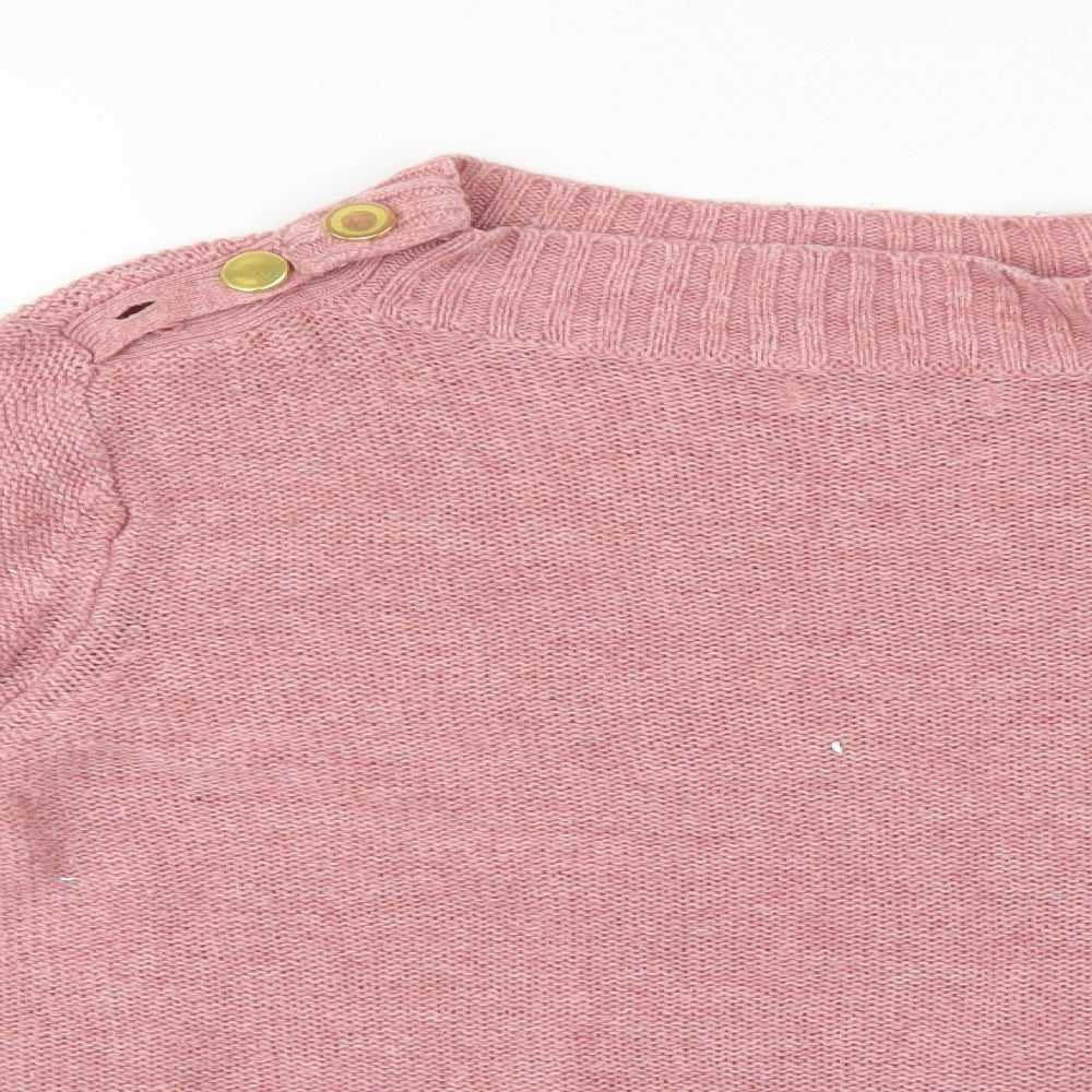 M&S Womens Pink   Pullover Jumper Size 14