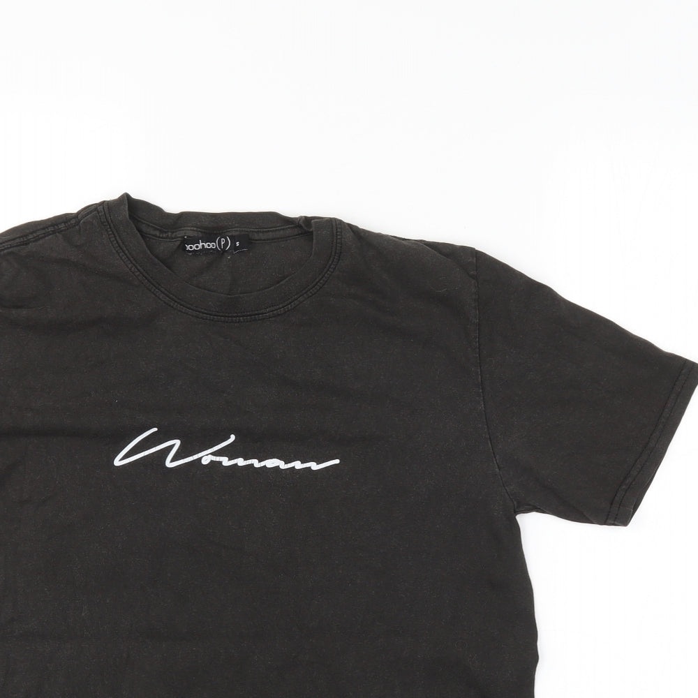 Boohoo Womens Black   Basic T-Shirt Size S