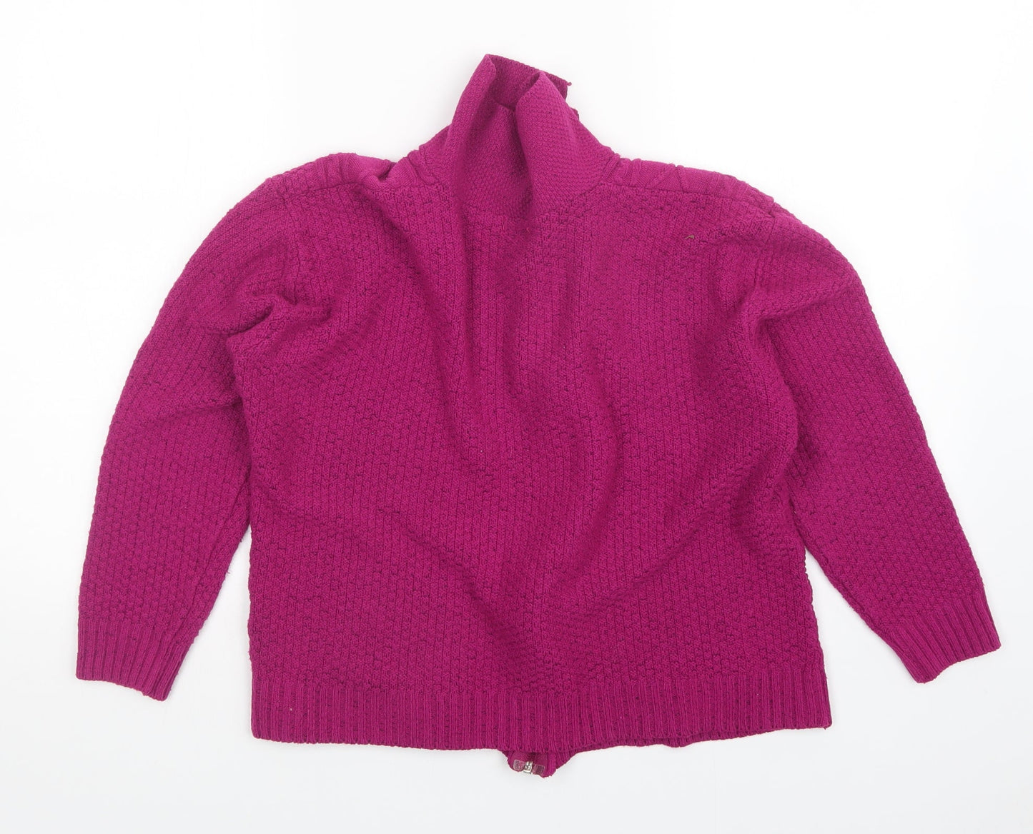 fashion Alert Womens Pink   Full Zip Jumper Size L