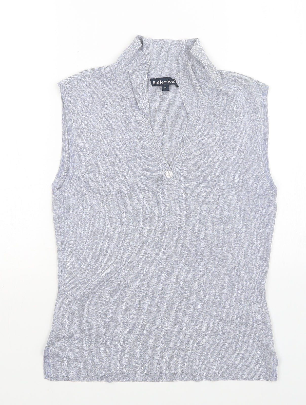 Reflection Womens Blue   Vest Jumper Size M