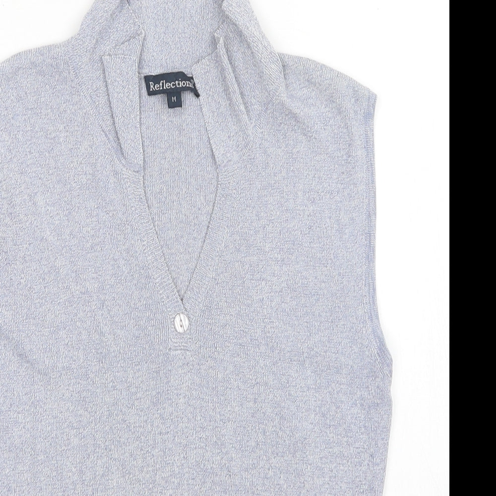 Reflection Womens Blue   Vest Jumper Size M