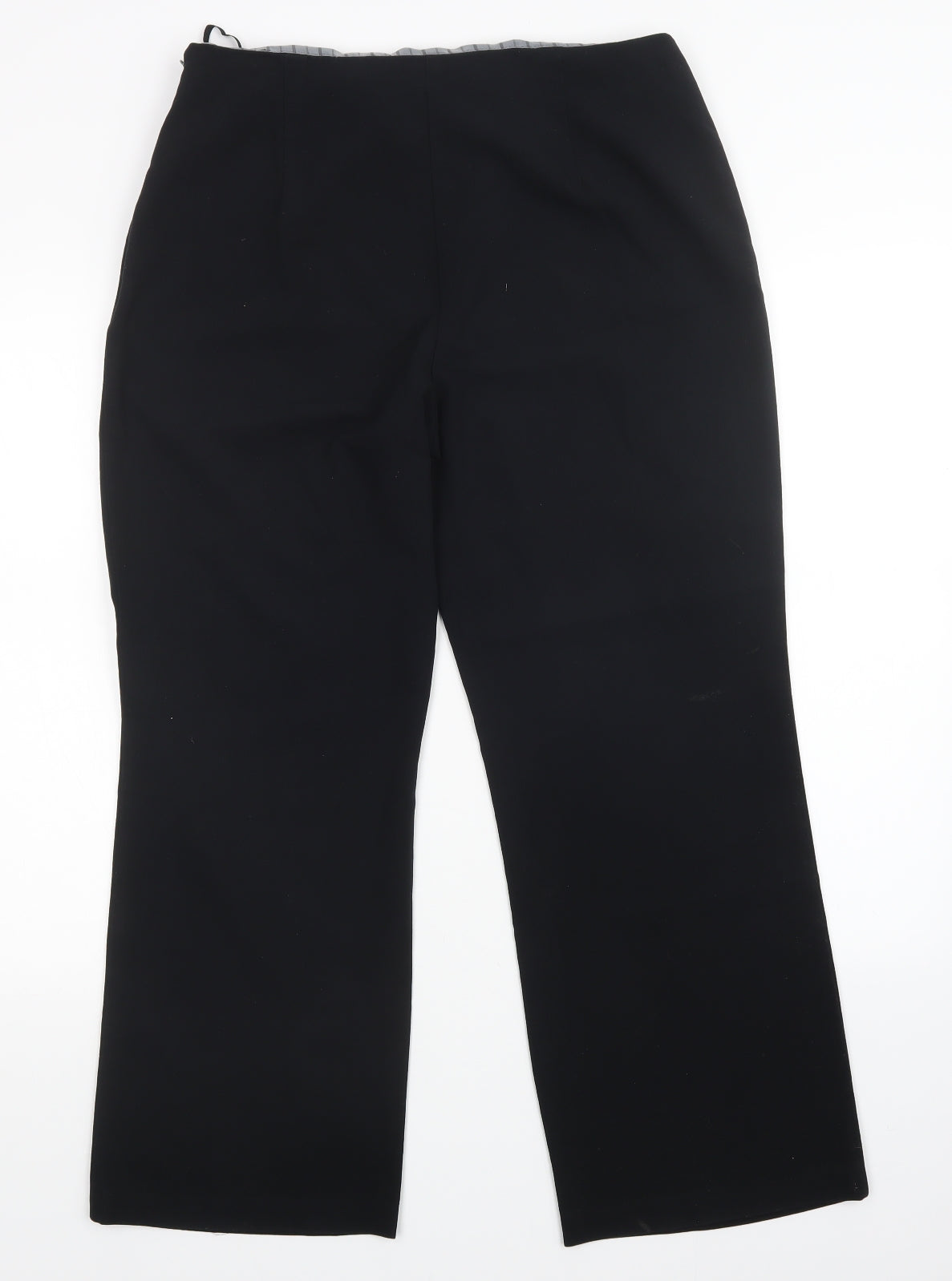M&S Womens Black   Trousers  Size 14 L28 in