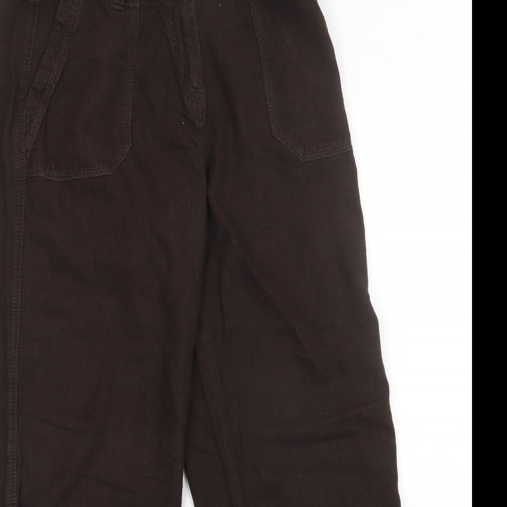 M&S Womens Brown   Trousers  Size 14 L27 in