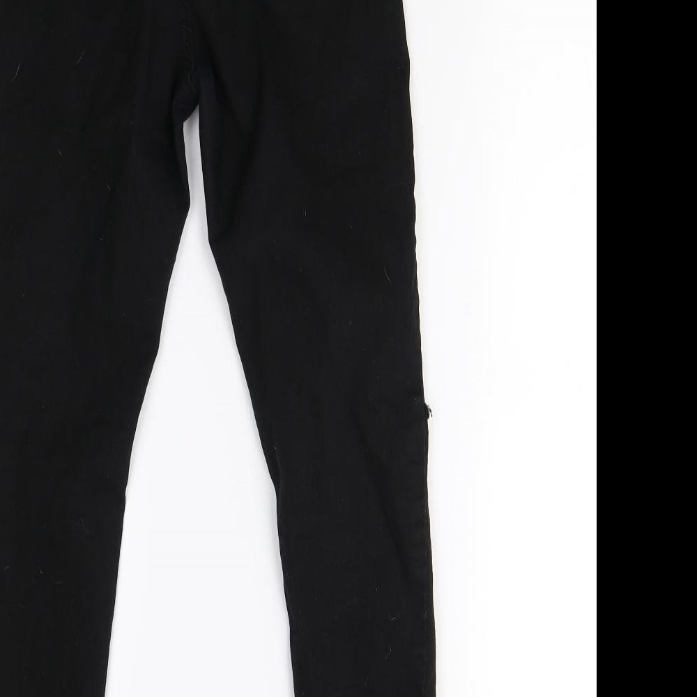 Portobello Womens Black  Denim Skinny Jeans Size 10 L27 in