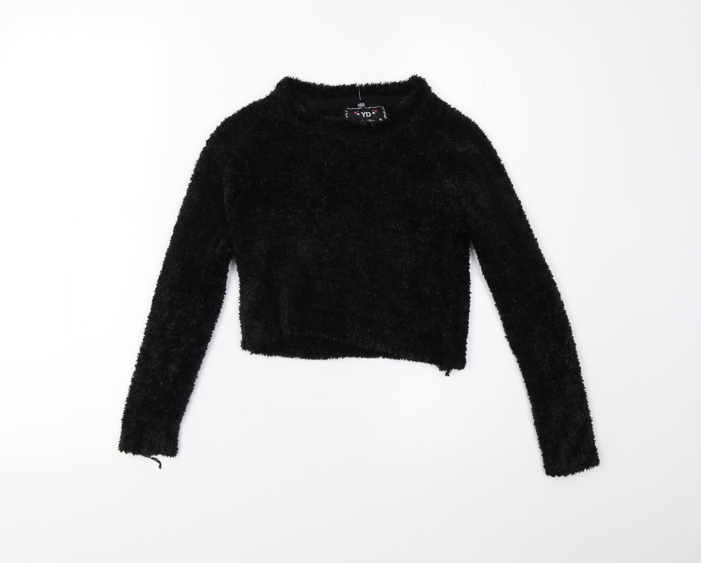YD Girls Black   Pullover Jumper Size 7-8 Years