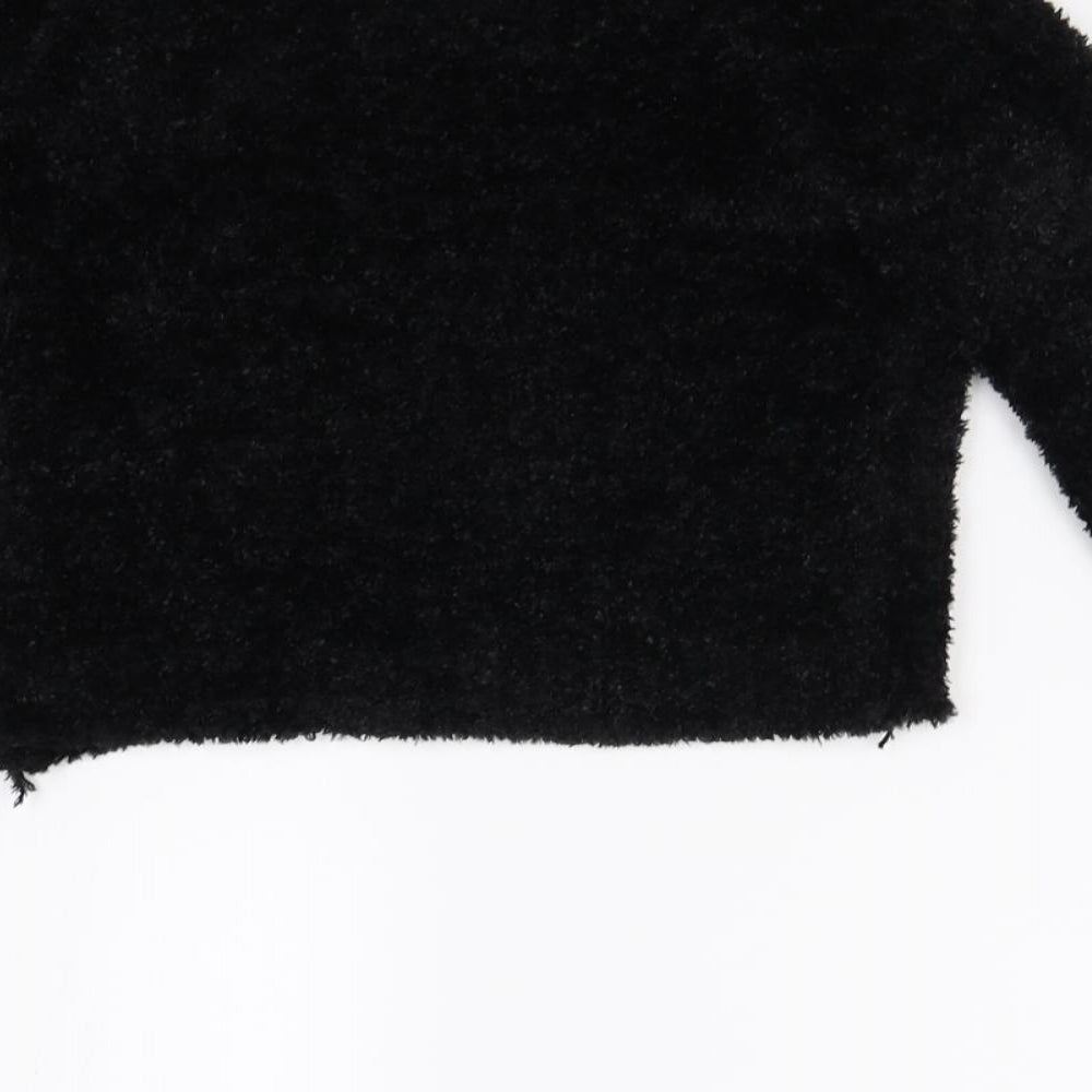 YD Girls Black   Pullover Jumper Size 7-8 Years