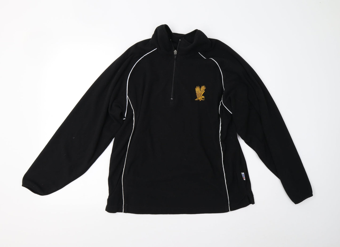 Sportswear International Womens Black  Fleece Henley Jumper Size 6