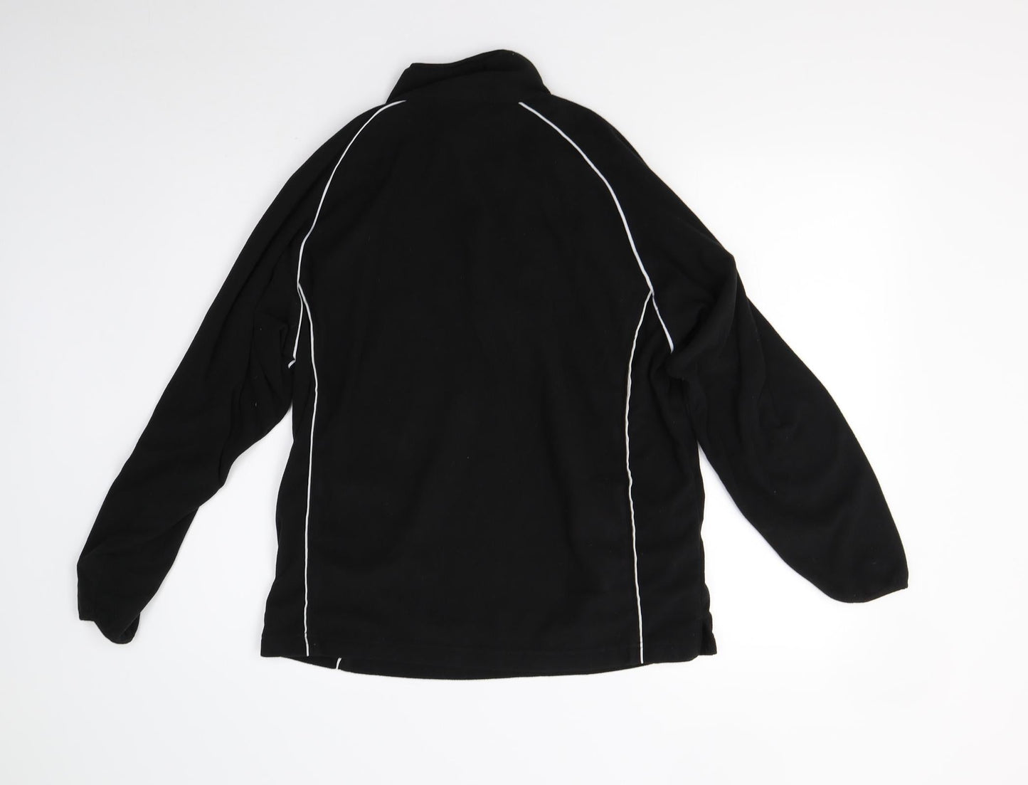 Sportswear International Womens Black  Fleece Henley Jumper Size 6