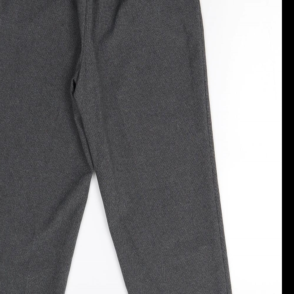 BM Collection Womens Grey   Trousers  Size 12 L25 in