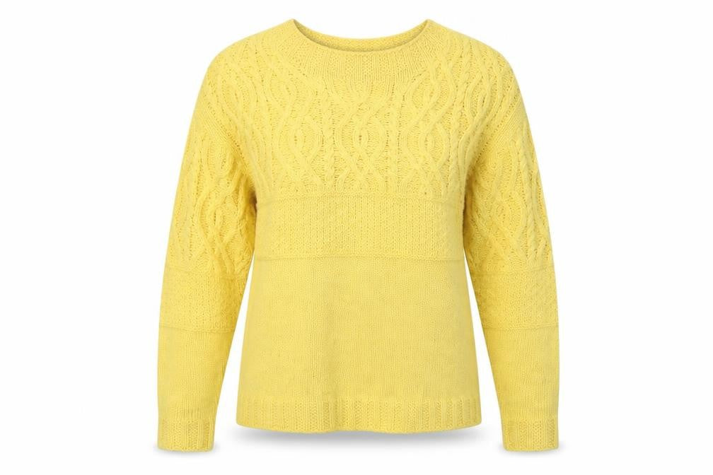 Dorothy Perkins Womens Yellow  Knit Pullover Jumper Size 12
