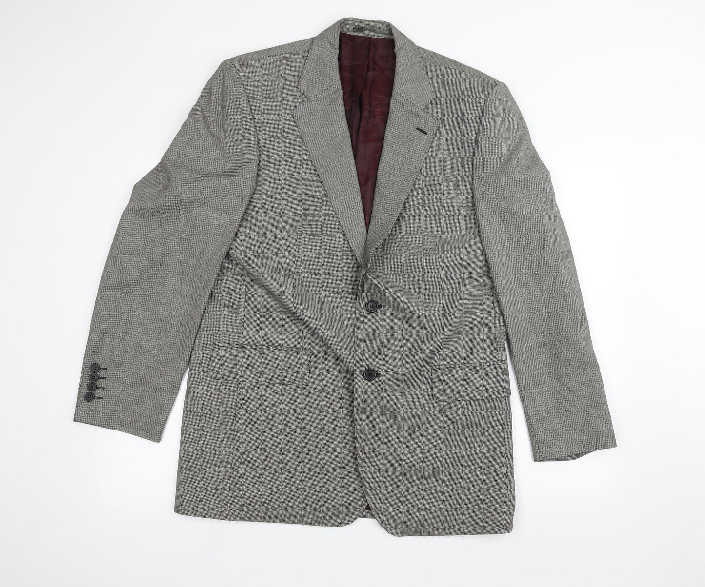 chester Mens Grey   Jacket Suit Jacket Size 40
