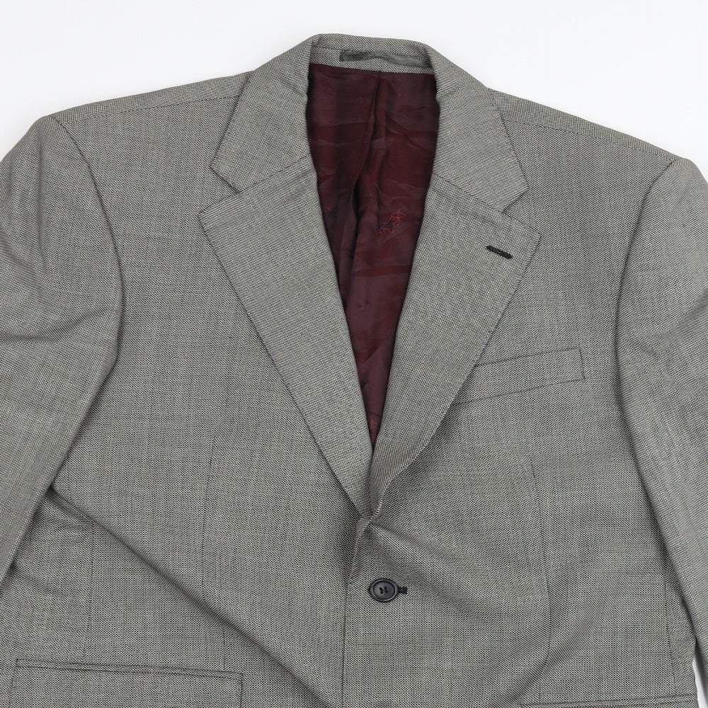 chester Mens Grey   Jacket Suit Jacket Size 40